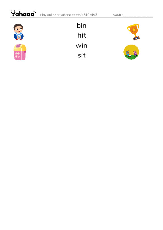 in it PDF three columns match words