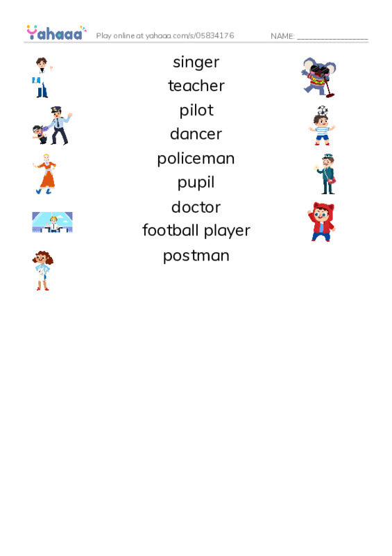 Jobs PDF three columns match words