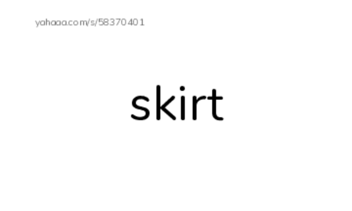 Clothes vocabulary PDF index cards word only