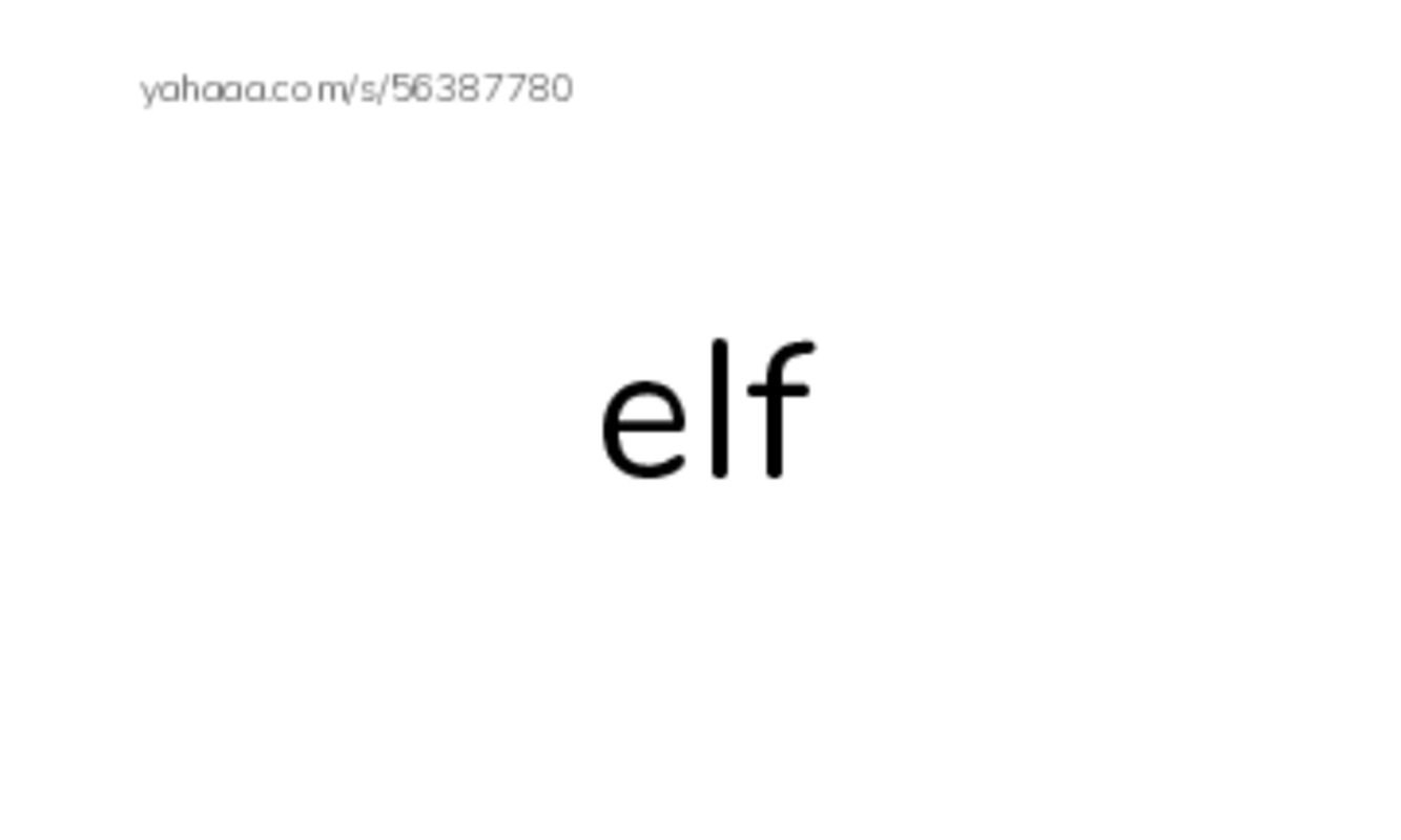 Christmas Elf PDF index cards word only