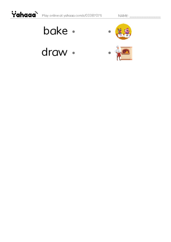 u4 PDF link match words worksheet