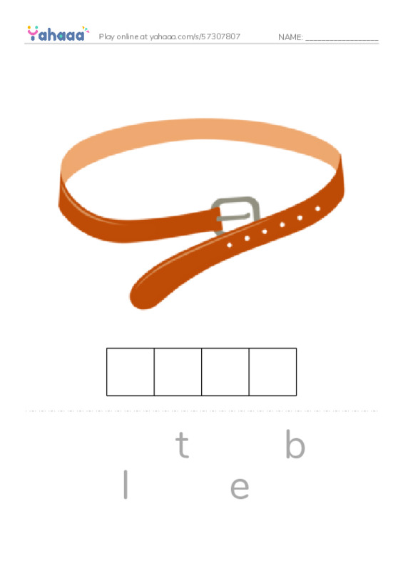 CLOTHES - 3  PDF word puzzles worksheet