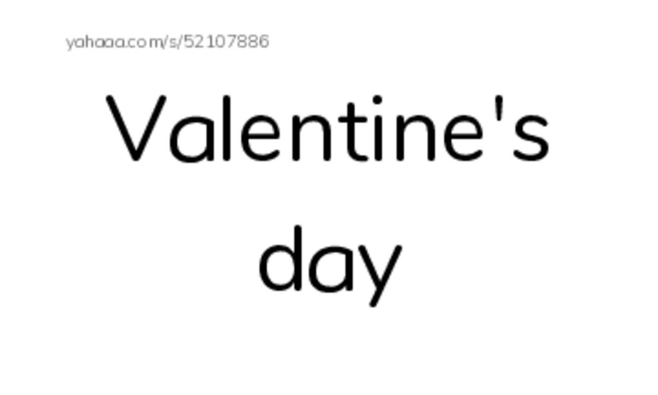 Valentines Day vocabulary! PDF index cards word only