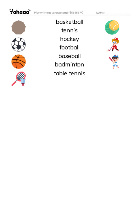 unit 8 PDF three columns match words
