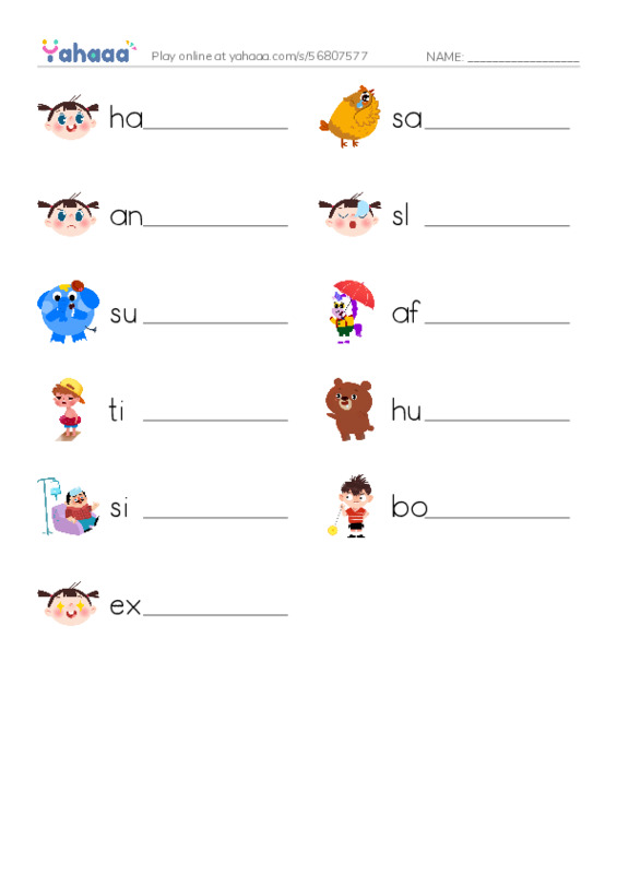 Emotions and feelings (2) PDF worksheet writing row