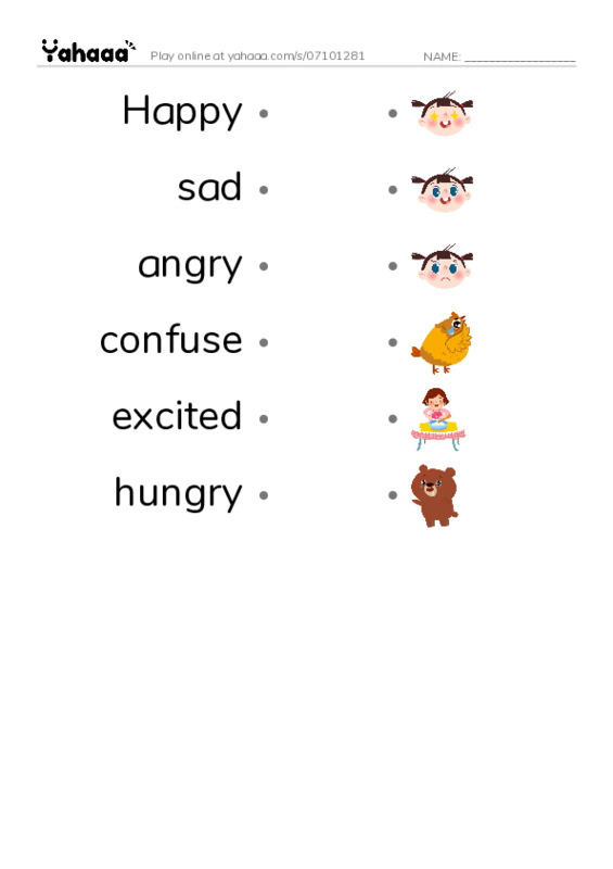 Fill the missing letter PDF link match words worksheet