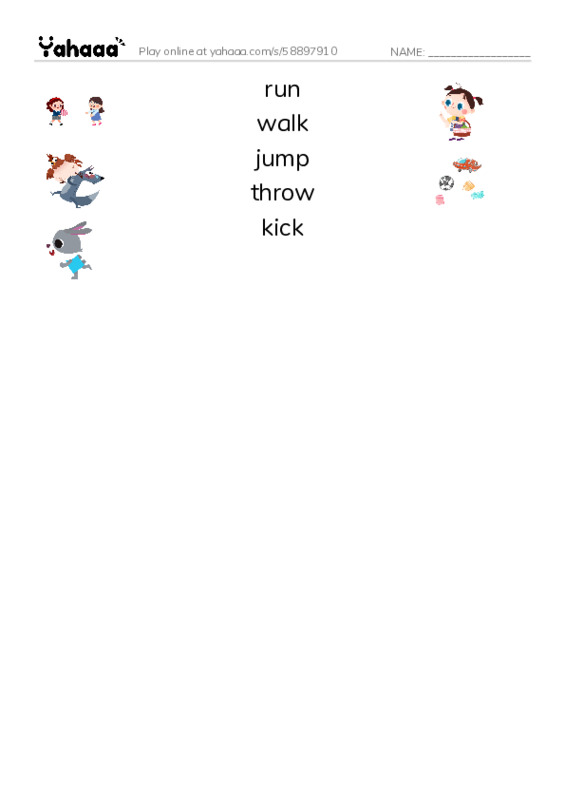 1 kl. Unit 5 PDF three columns match words