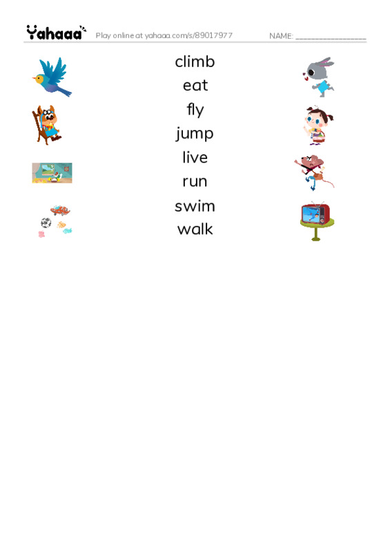  PDF three columns match words