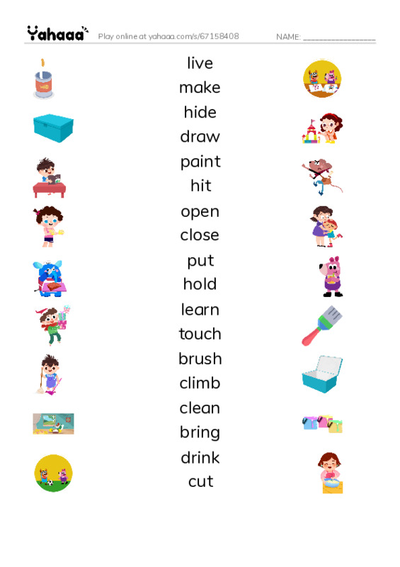  PDF three columns match words