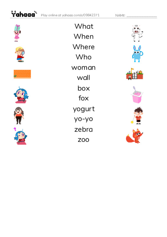 .. PDF three columns match words