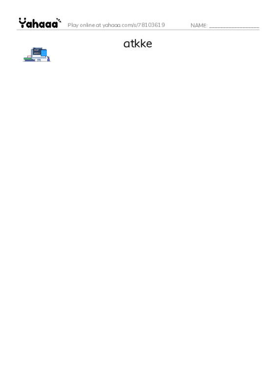 game over PDF three columns match words