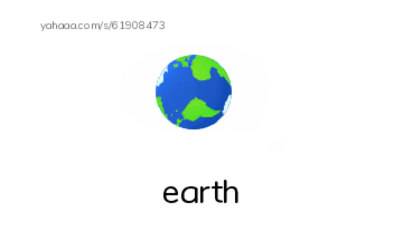 Index cards with pictures worksheet for earth