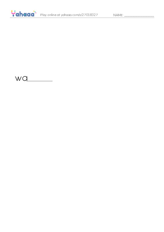 Finish the word worksheet for Tea for Two