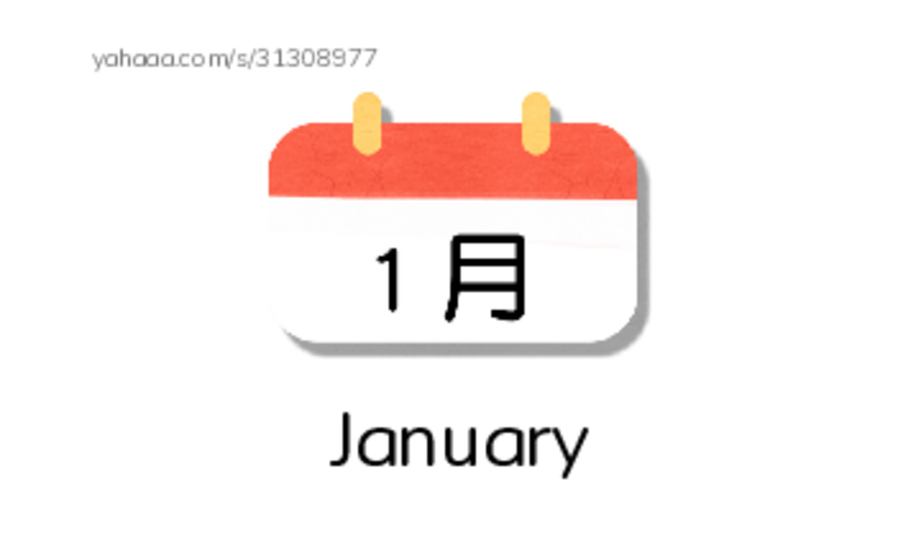 Index cards with pictures worksheet for Months of the year