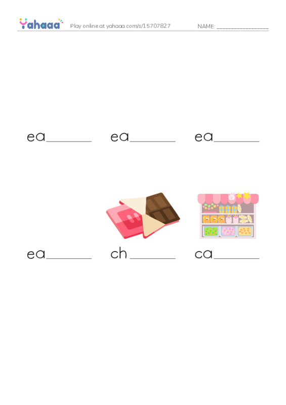 Finish the word worksheet for Easter-Gr 2 ESL Learners