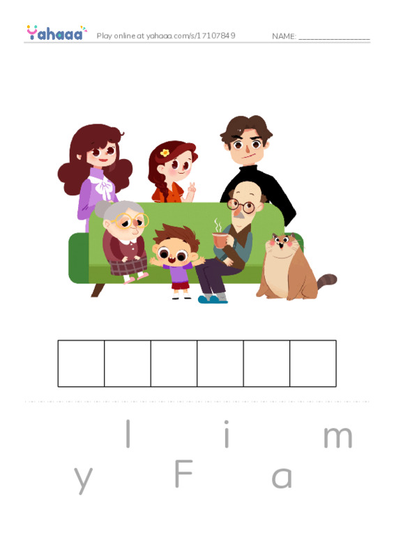 Letter scramble puzzle worksheet for Mr/Ghazy El Nahas