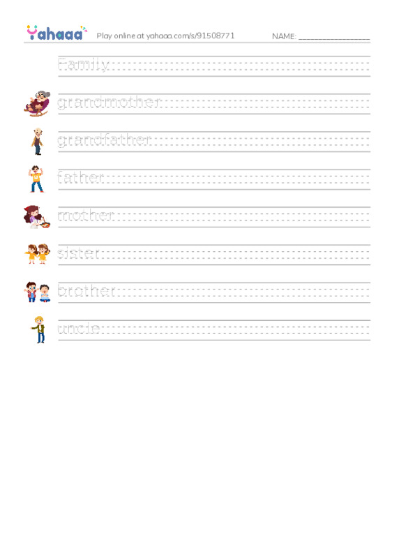Handwriting lines worksheet for Mr/Ghazy El Nahas