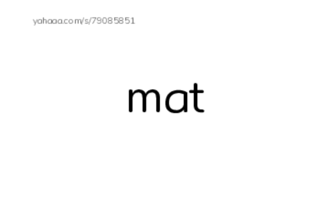 Index cards, words only worksheet for short vowel letter a
