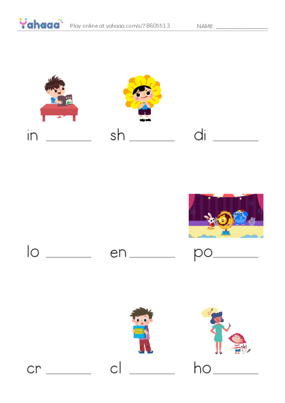 Finish the word worksheet for intelligent, shy, dishonest and 24 more