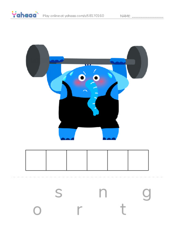 Letter scramble puzzle worksheet for Adjectives