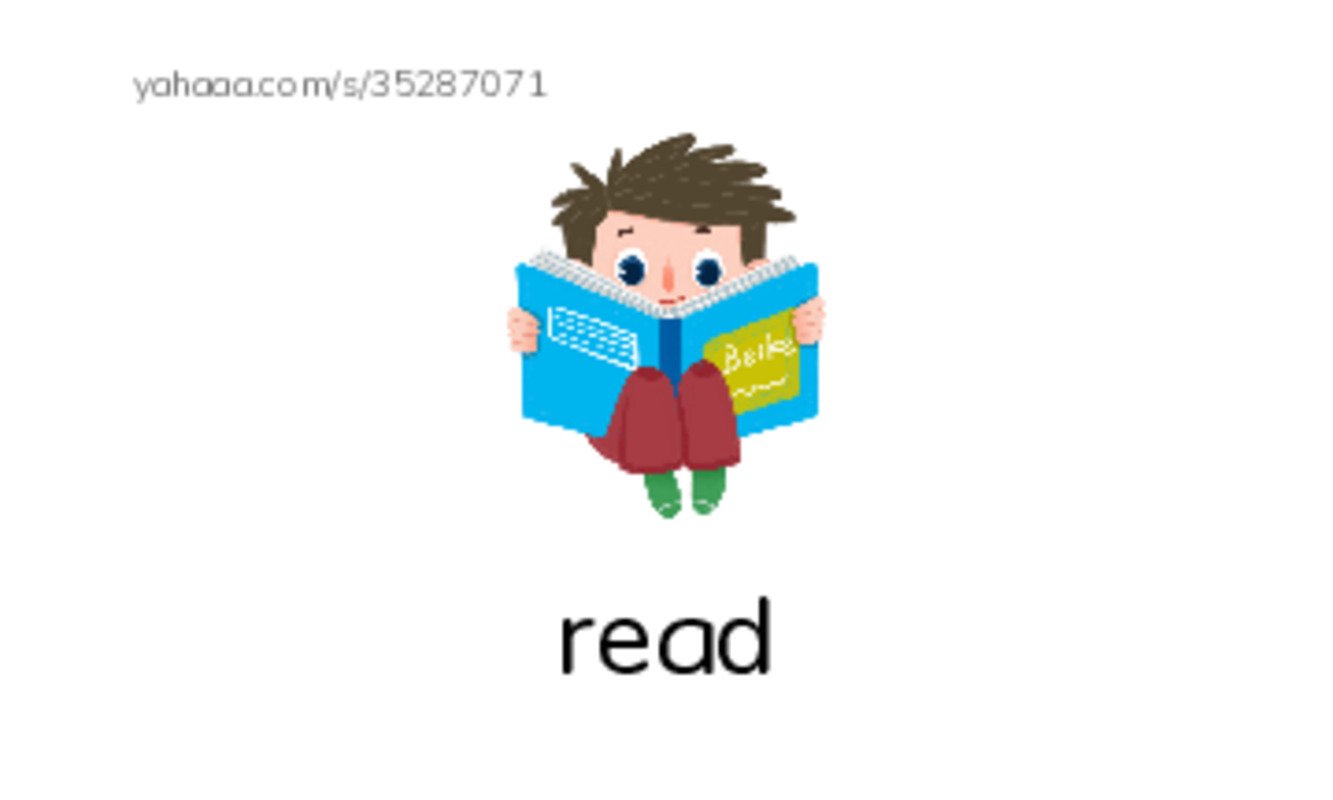 verbs PDF index cards with images