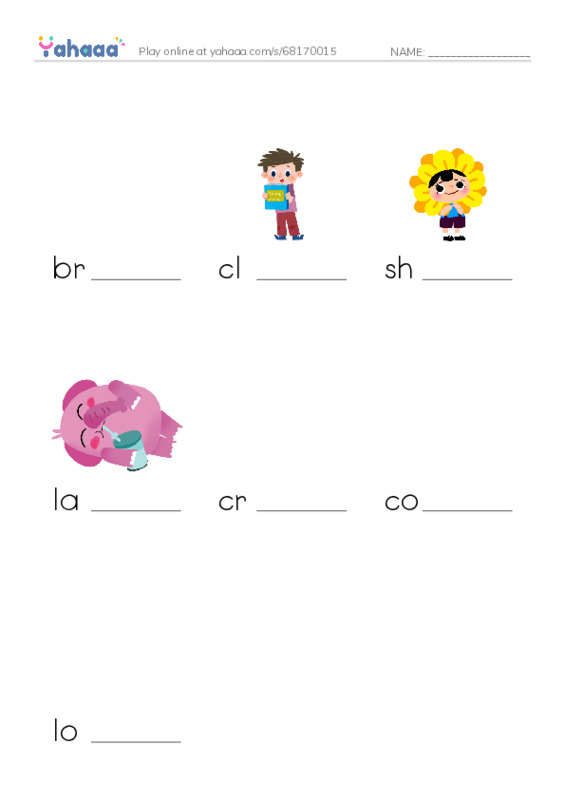 Finish the word worksheet for brave, clever, shy and 4 more