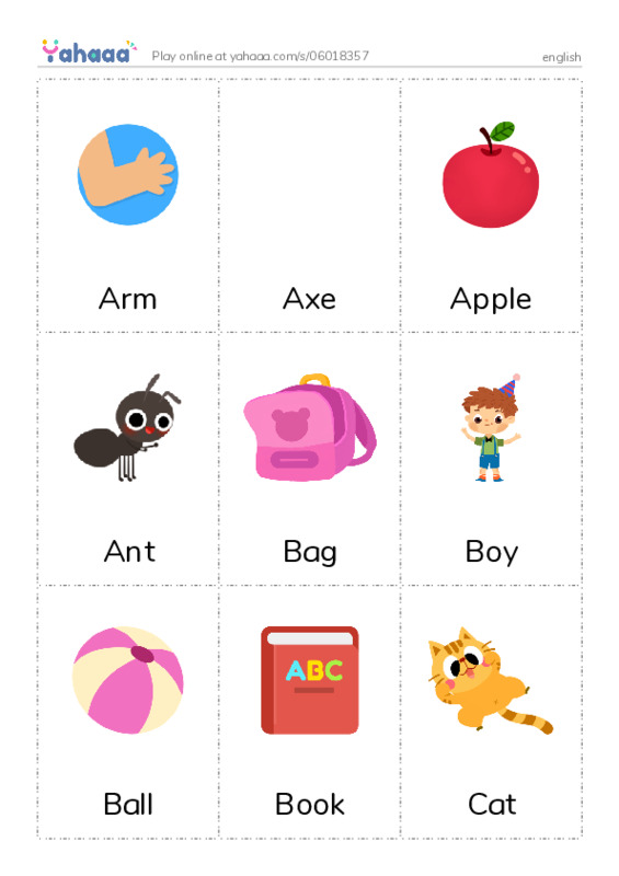 Picture flashcards worksheet for english