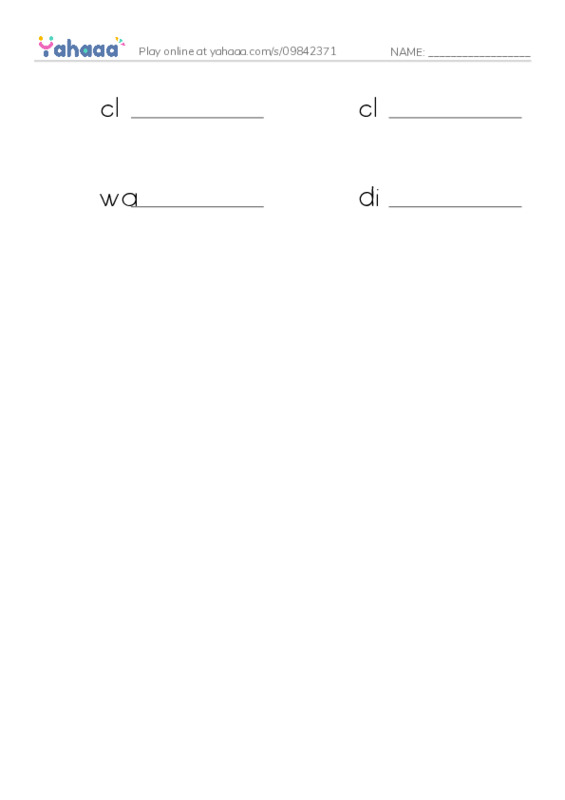 Write the word rows worksheet for exploring