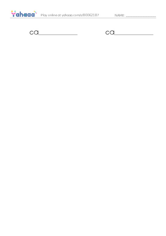 Write the word rows worksheet for Zoo animals