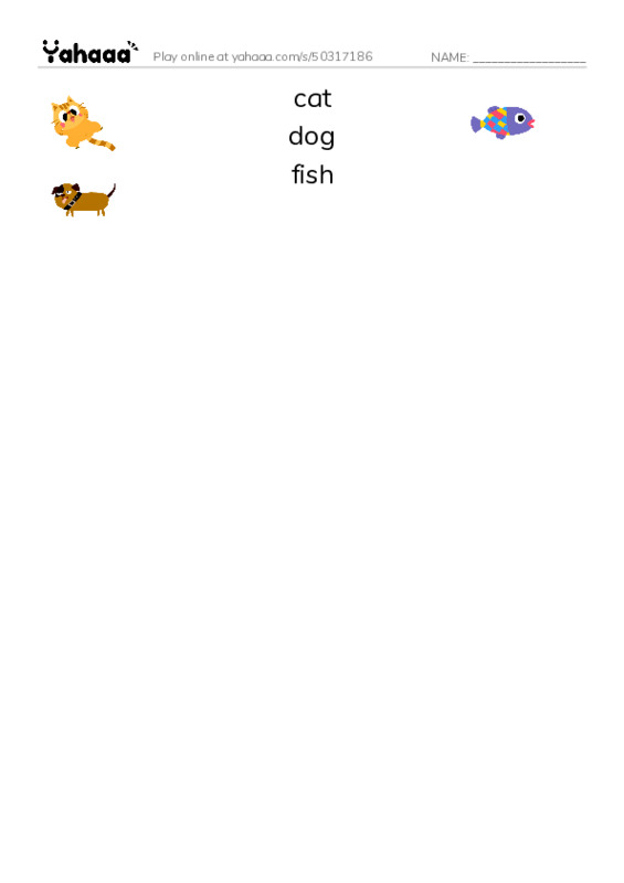Match both sides worksheet for fun