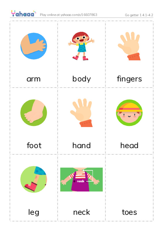 Picture flashcards worksheet for Go getter 1 4.1-4.2