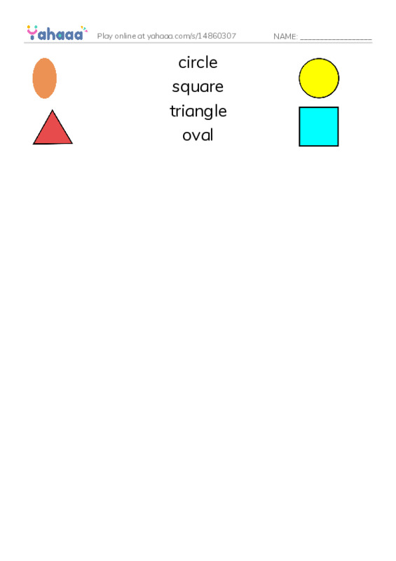 Match both sides worksheet for shapes