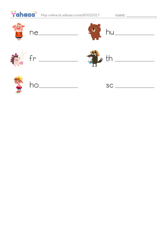Write the word rows worksheet for Adjectives