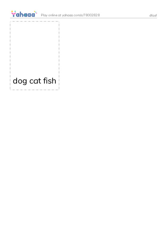 Picture flashcards worksheet for dfasf
