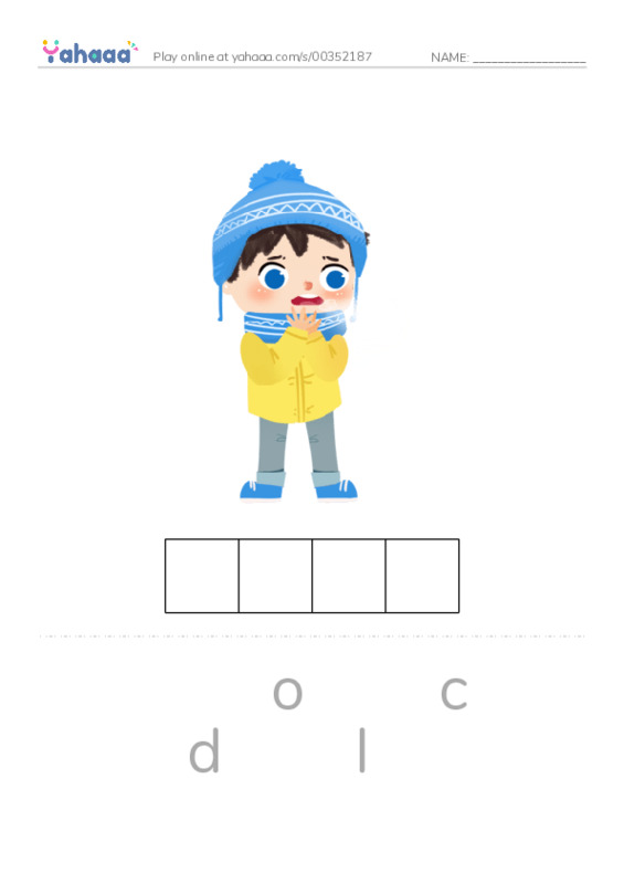 Letter scramble puzzle worksheet for The weather