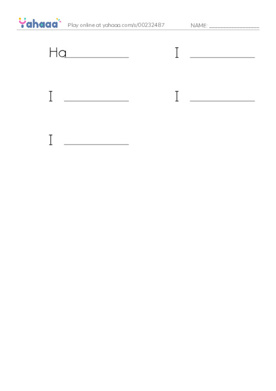 Write the word rows worksheet for Cooking at home