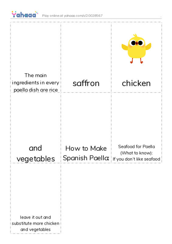 Picture flashcards worksheet for ..