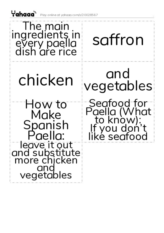 Word flashcards worksheet for ..