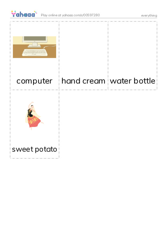 Picture flashcards worksheet for everything