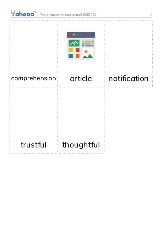 Picture flashcards worksheet for a