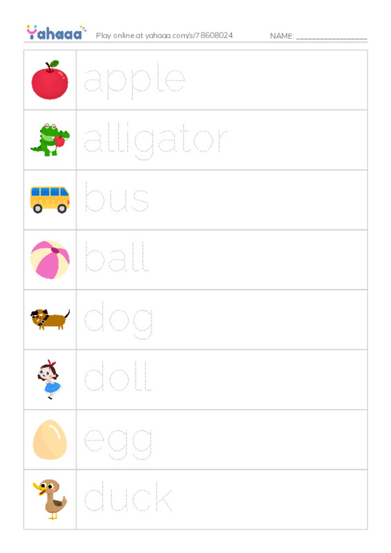 abcde PDF one column image words