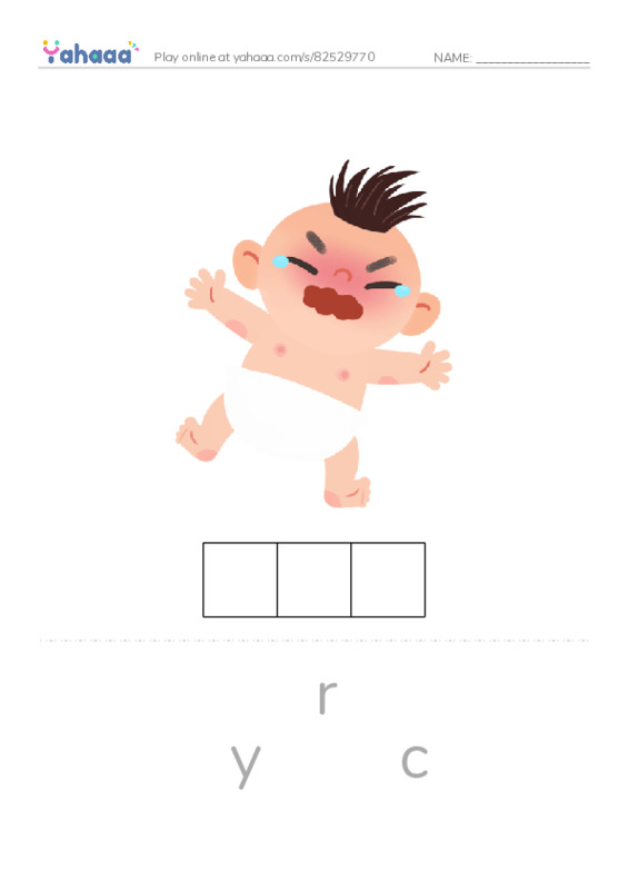 Letter scramble puzzle worksheet for Words for fun