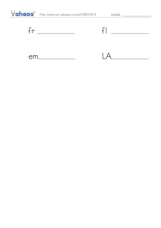 Write the word rows worksheet for YDKJ Movies