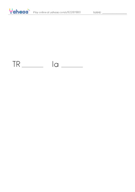 Finish the word worksheet for YDKJ Movies