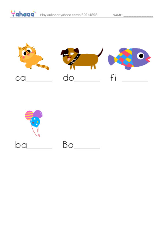 Finish the word worksheet for JEOPARDY! vocabulary