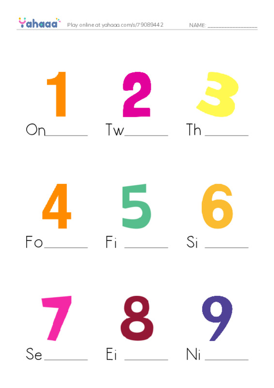 Finish the word worksheet for Mrs,Amany Salem Kg