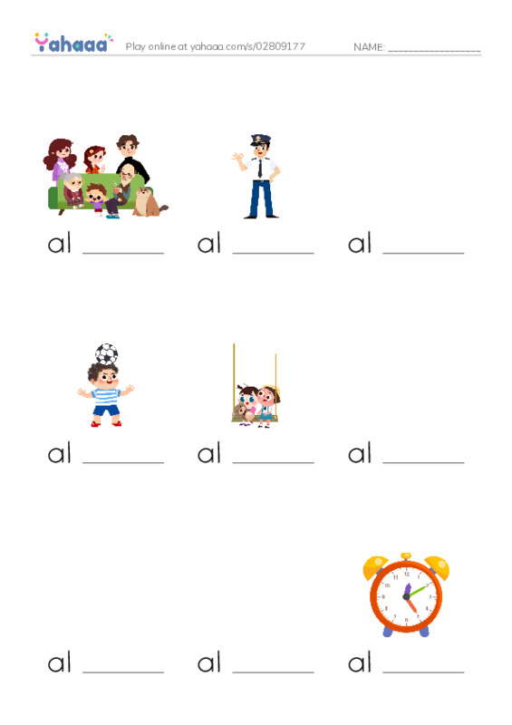 Finish the word worksheet for 1000 Basic English Word Game A4
