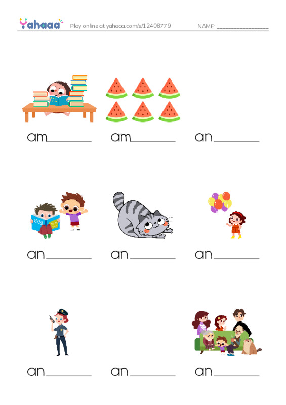 Finish the word worksheet for 1000 Basic English Word Game A5