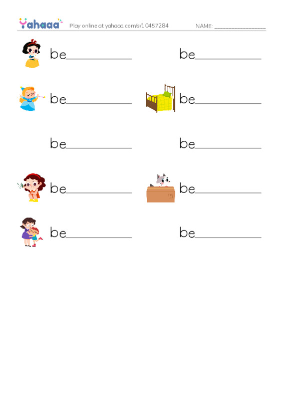 Write the word rows worksheet for 1000 Basic English Word Game B2