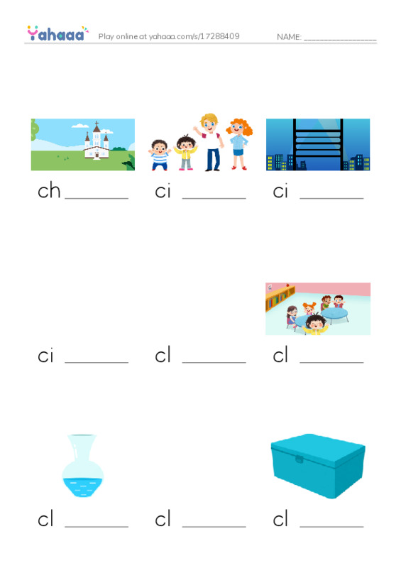 Finish the word worksheet for 1000 Basic English Word Game C4
